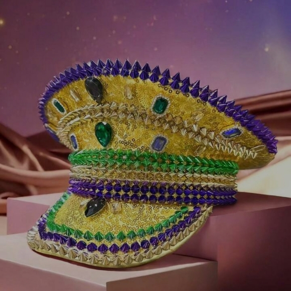 Mardi Gras Statement Hat! - Picture 1 of 1